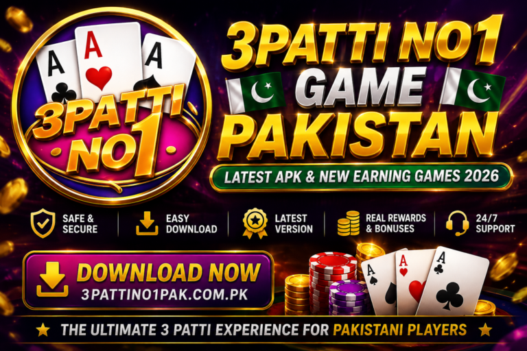 3Patti No1 Game Pakistan | Latest APK & New Earning Games 2026